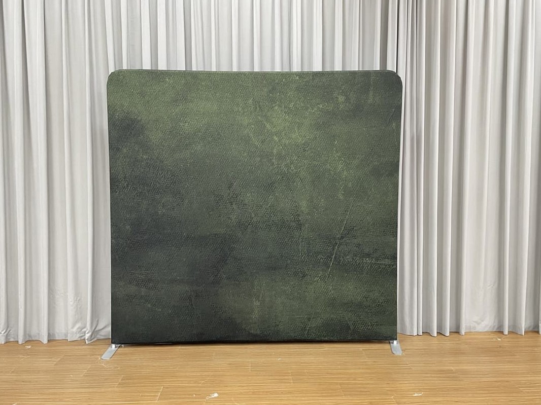 Emerald Green photo booth backdrop