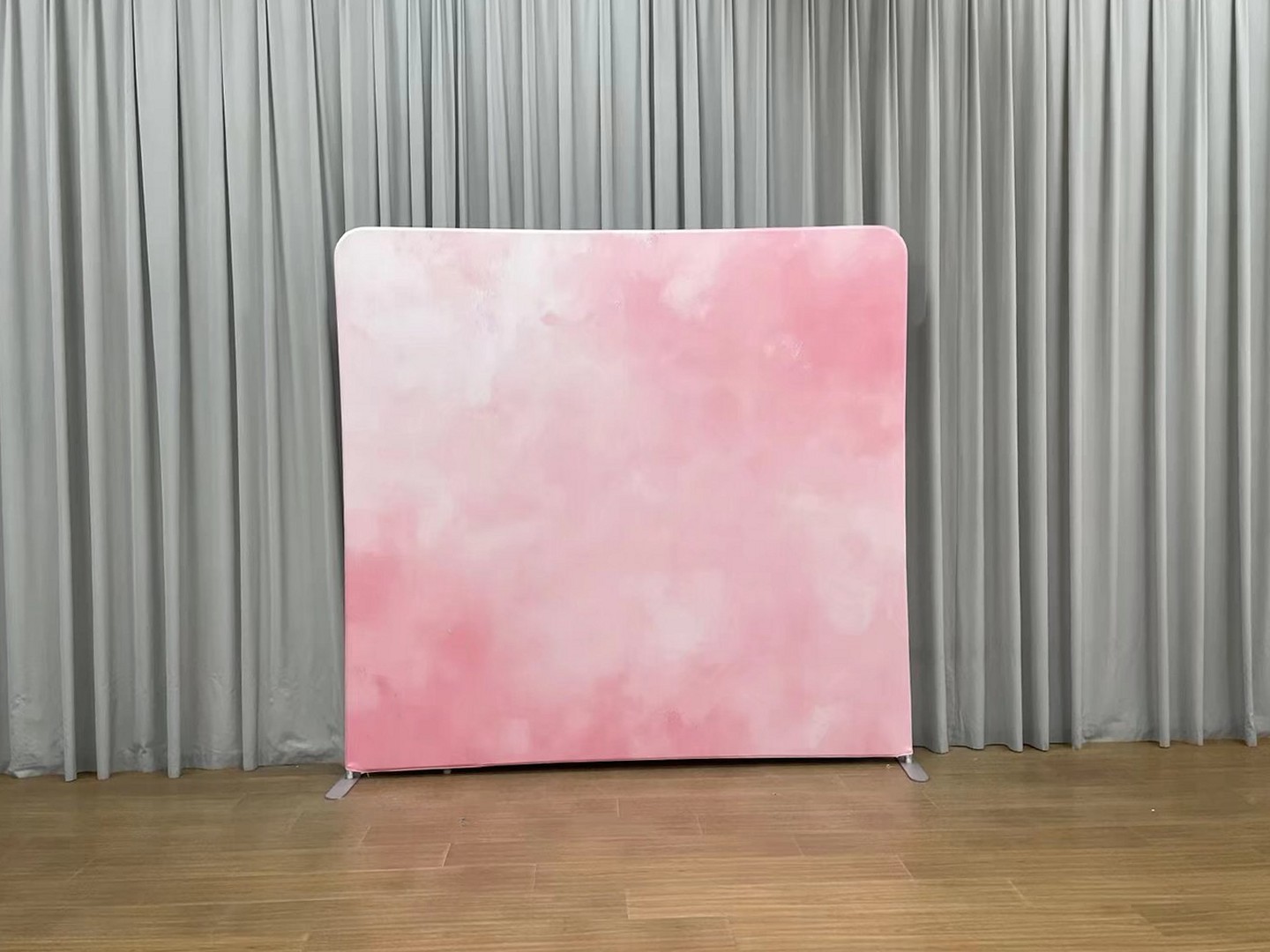 Pink photo booth backdrop