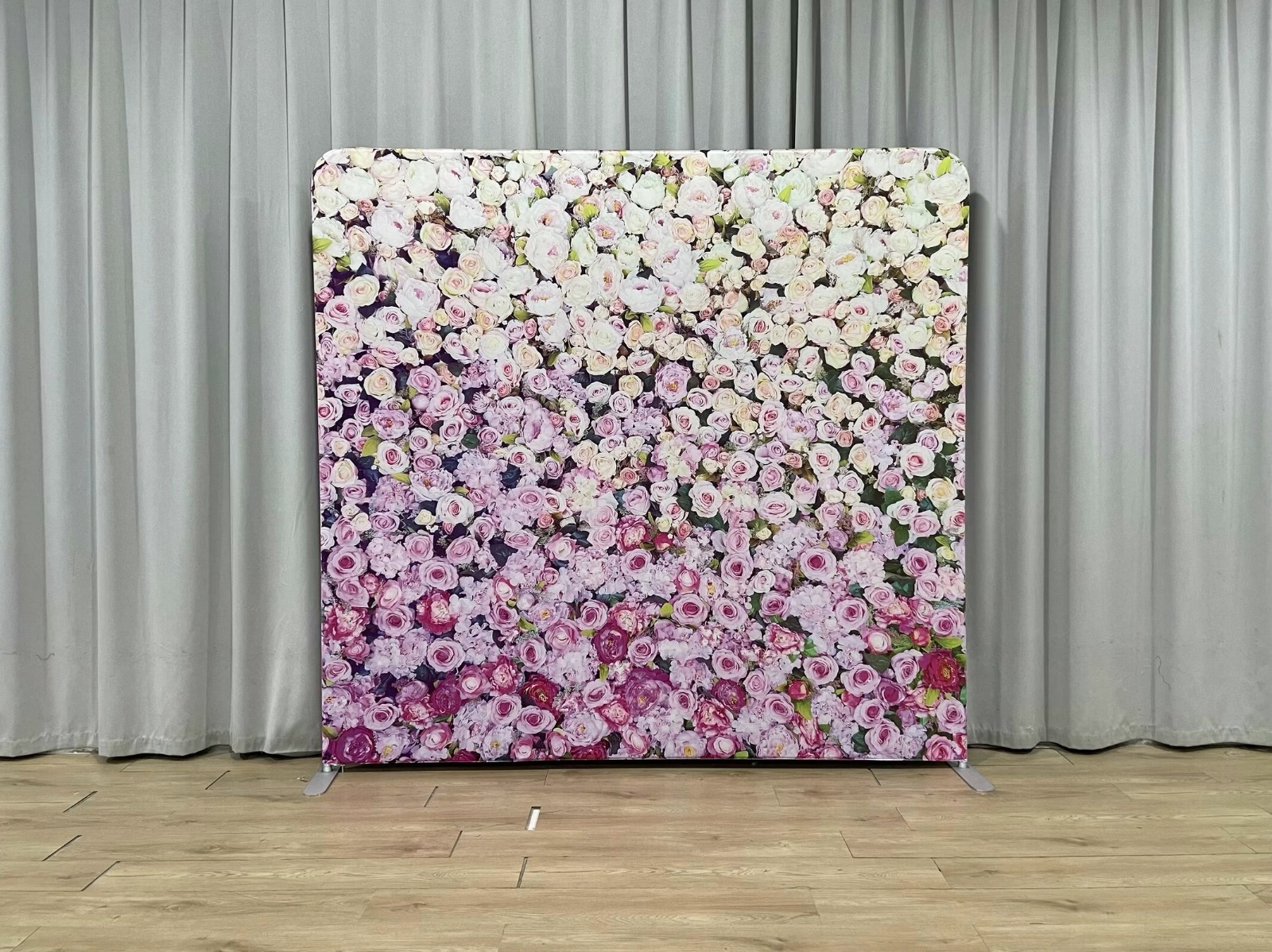 Pink Roses photo booth backdrop