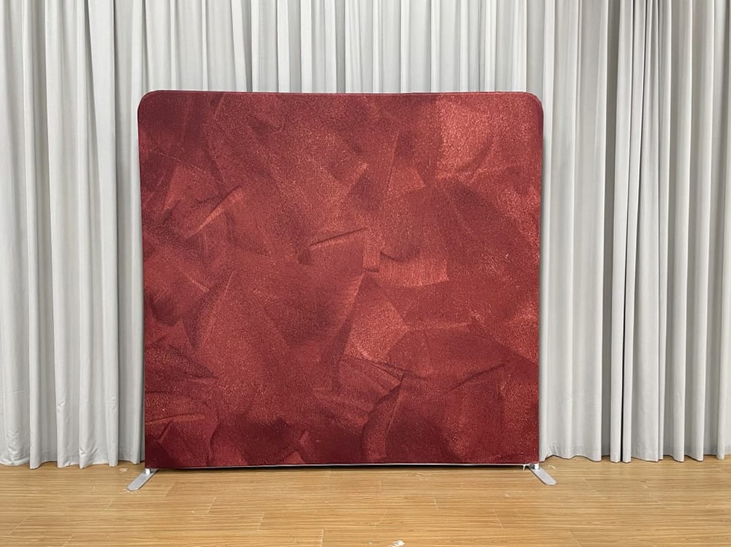 Rust photo booth backdrop