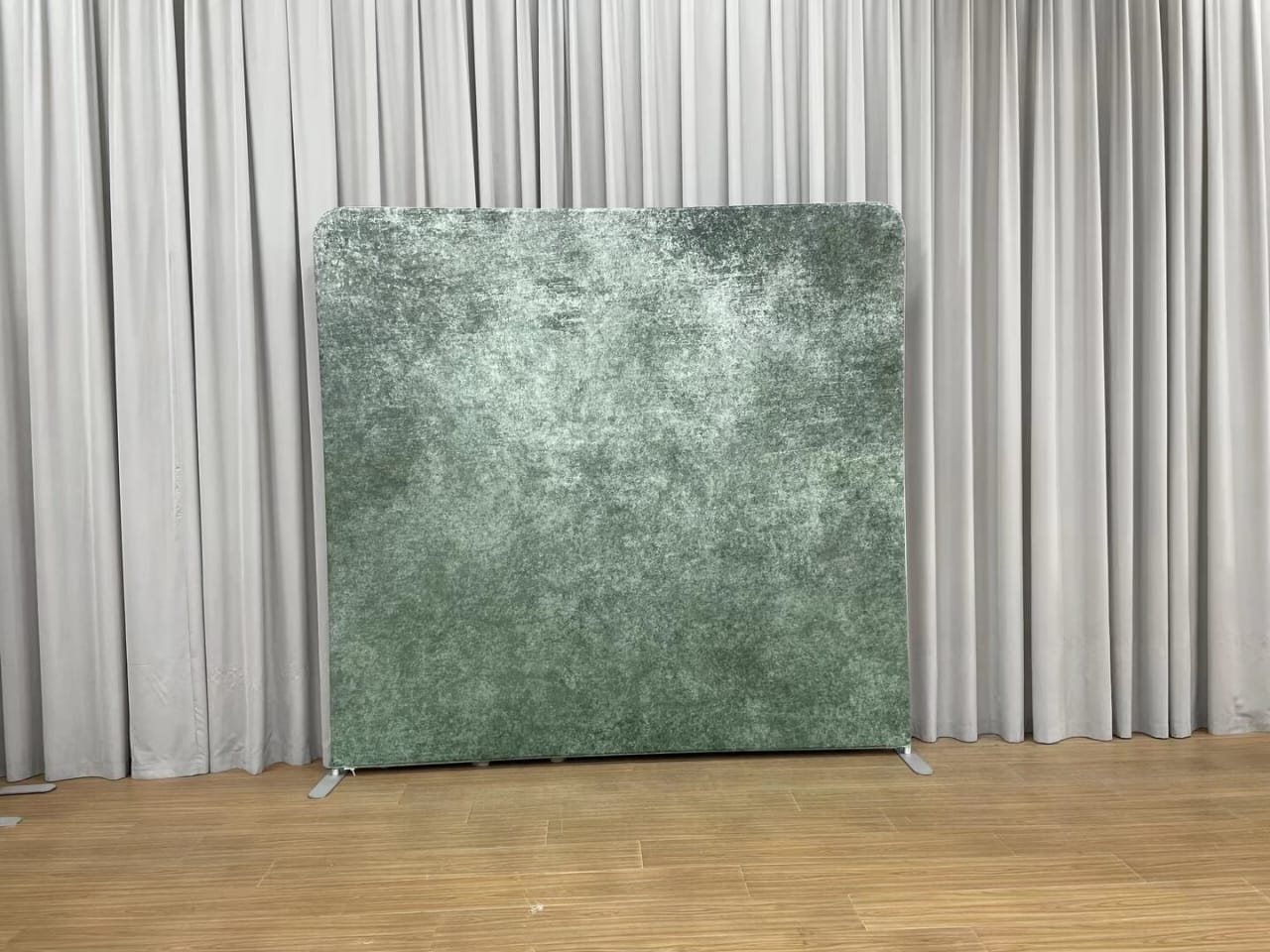 Sage photo booth backdrop