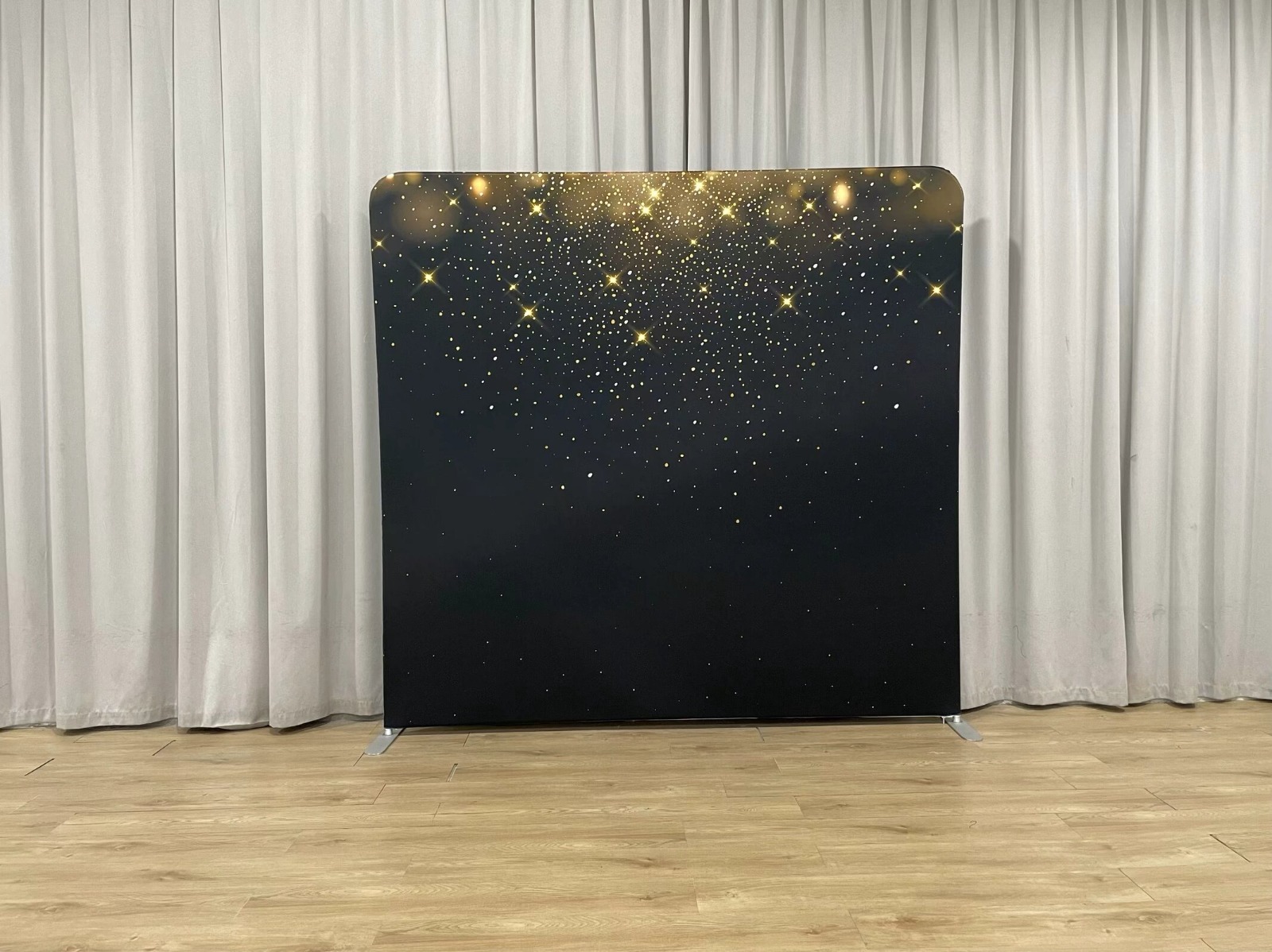 Starry photo booth backdrop