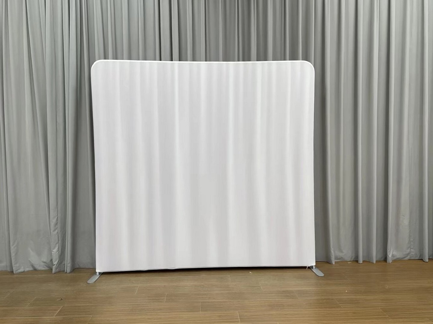 White Drapery photo booth backdrop
